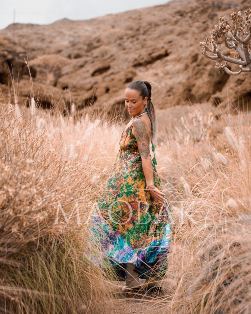 Vestido Kala Bordado Fantasía 