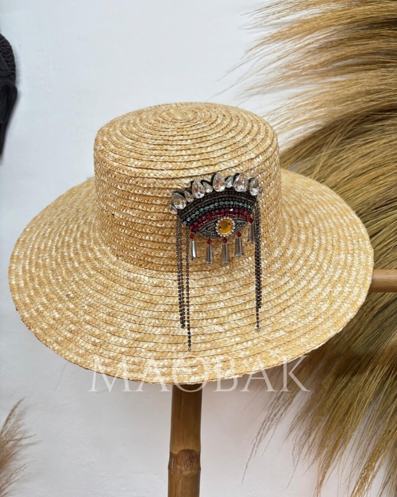 Sombrero Mimbre Ojo 